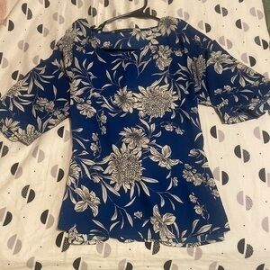 Stitch Fix || (West Kei) floral wrap dress shirt